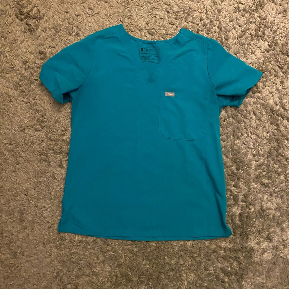 Teal size medium Catarina One Pocket Scrub Top